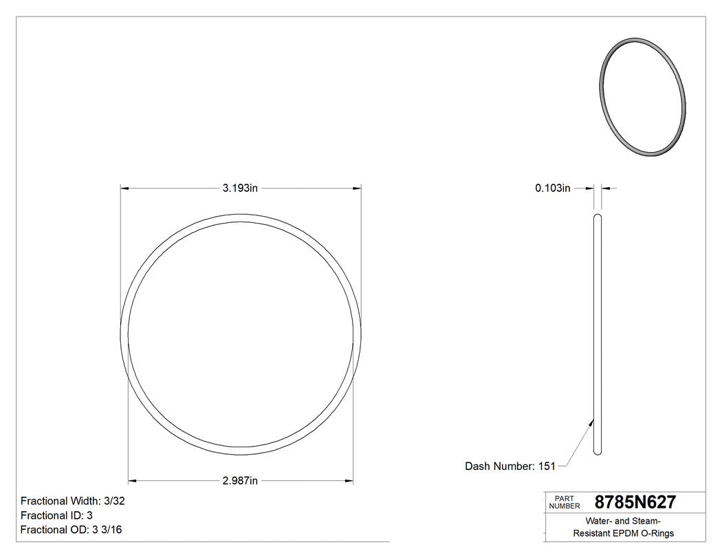 Technical drawing - 8785N627